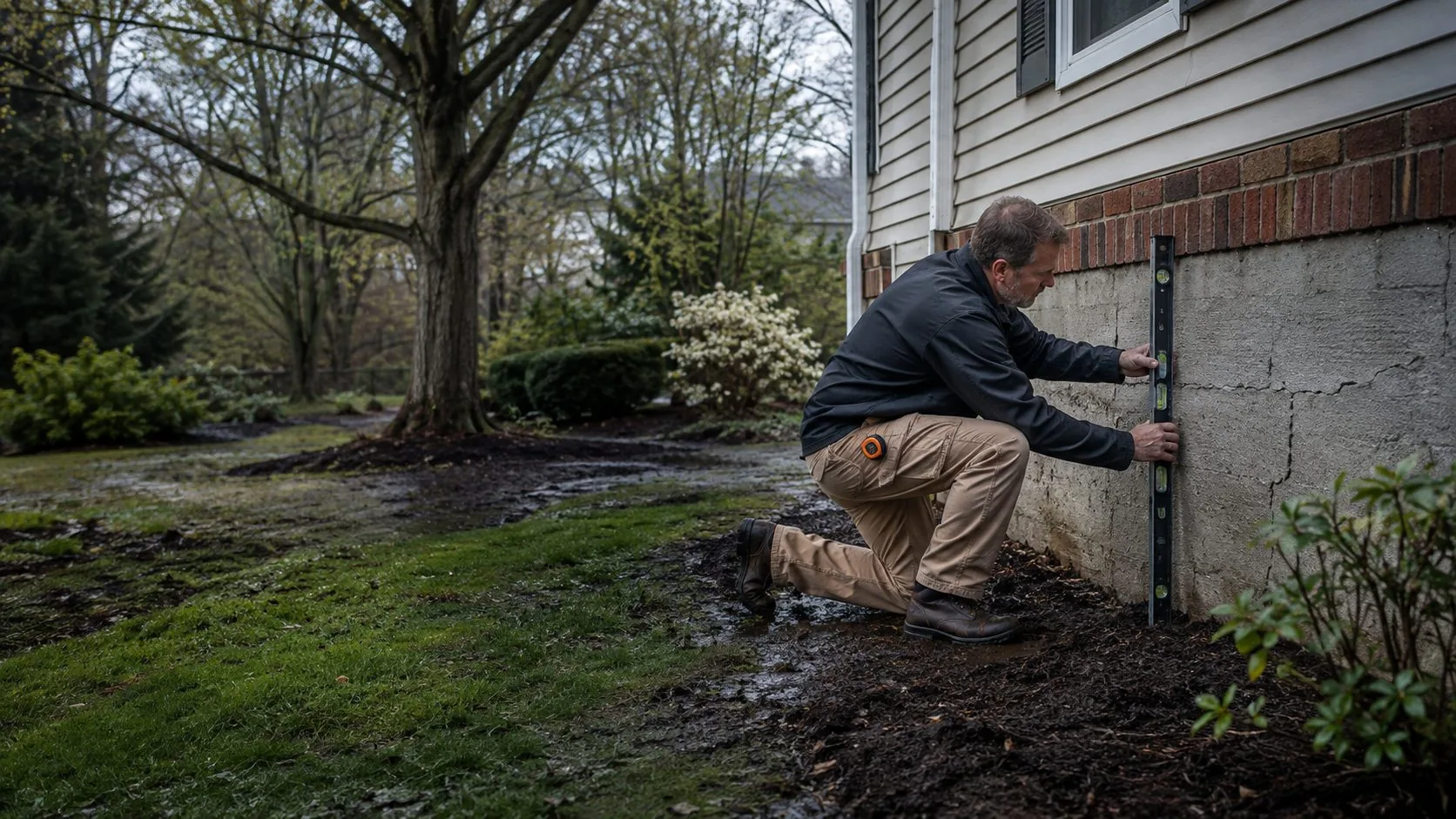 Illustrative view related to foundation repair